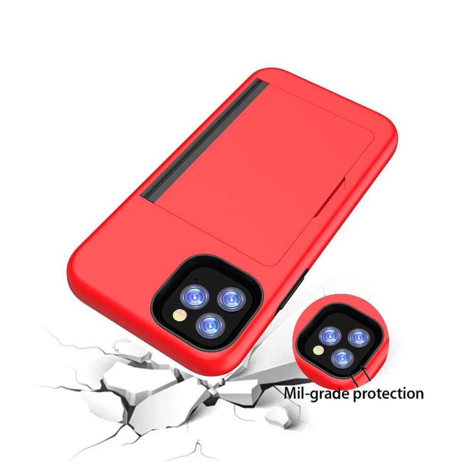 iPhone Case With Card Slot (Card Slot For 3 Cards)