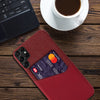 LEATHER PHONECASE WITH CARD SLOT FOR SAMSUNG GALAXY S22 SERIES (HOLDS 1 CARD)