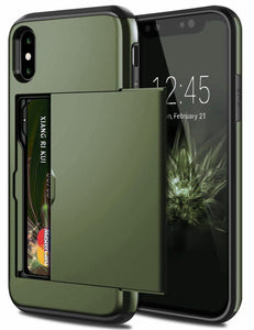 für Apple iPhone X Serie (2 Karten) Mobile Phone cases Md Trade Austria Army Green For iPhone XS MAX