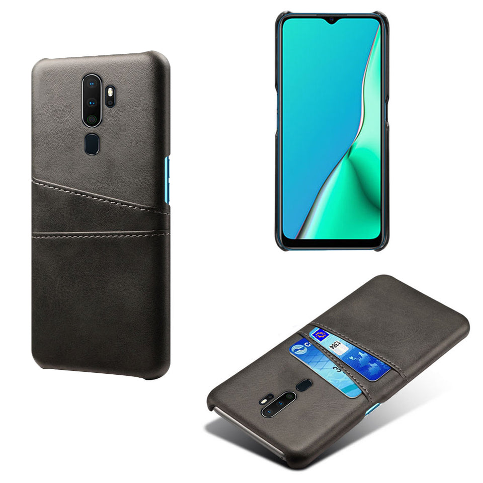 Oppo Leather-Look Case With Card Slots(For 2 Cards)