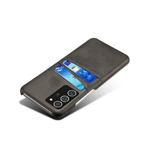 Samsung Leather-Look Case With Card Slots(For 2 Cards)