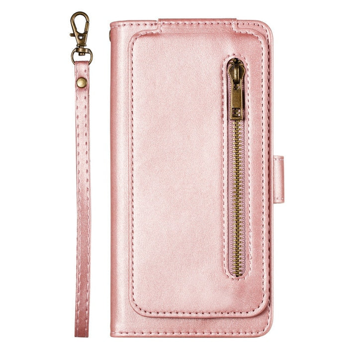 Zipper Wallet Phone Case For Huawei