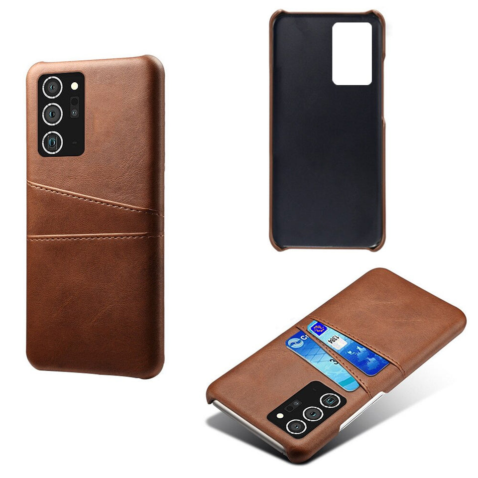 Samsung Leather-Look Case With Card Slots(For 2 Cards)