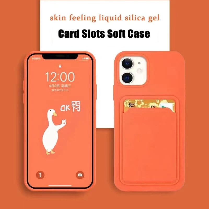 Samsung Silicon Phone Case With Card Slot ( Card Slot For 1 Card)