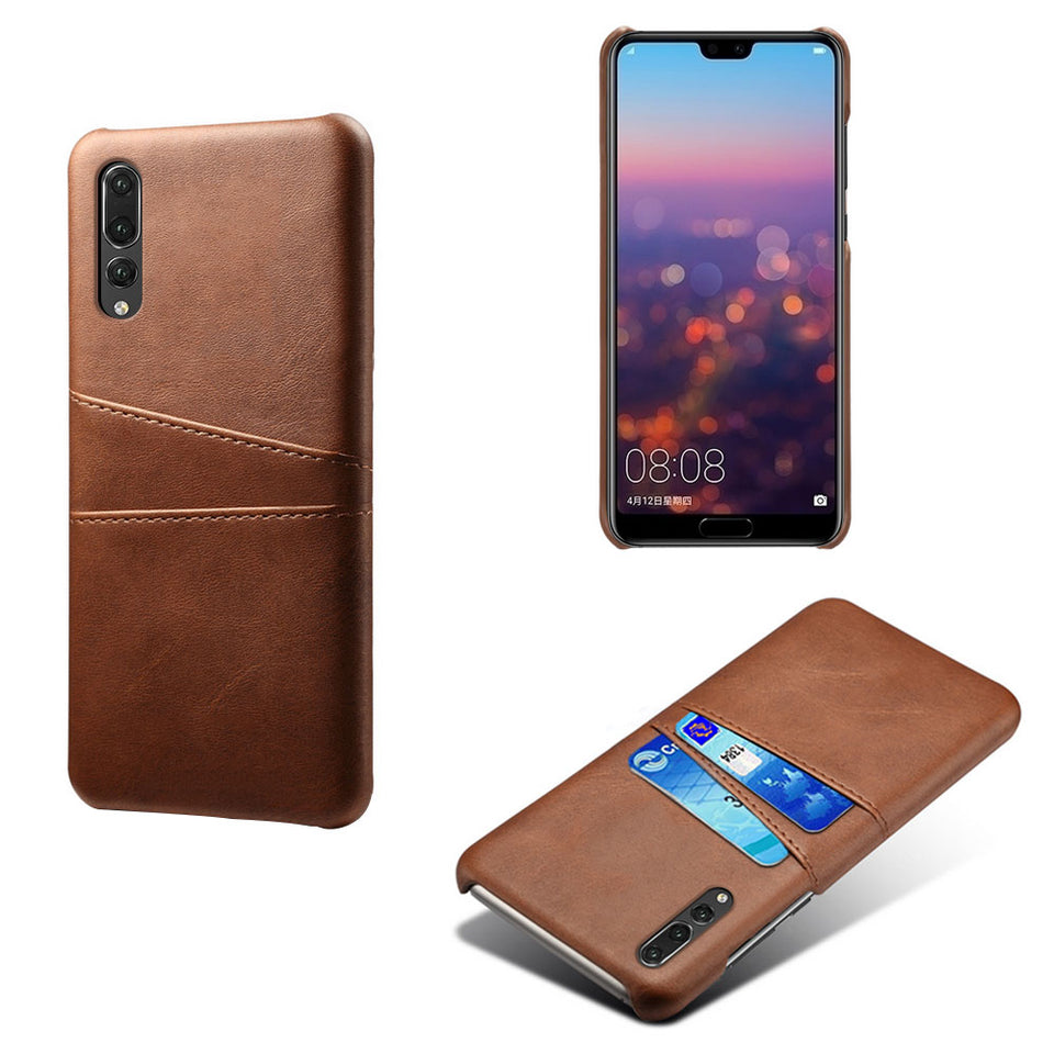 Huawei Leather-Look Case With Card Slots (For 2 Cards)