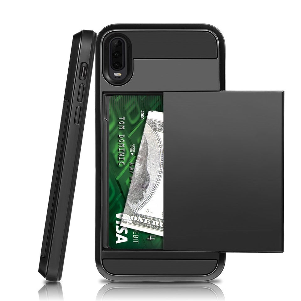 Huawei Phone Case With Card Slot (Card Slot For 3 Cards)