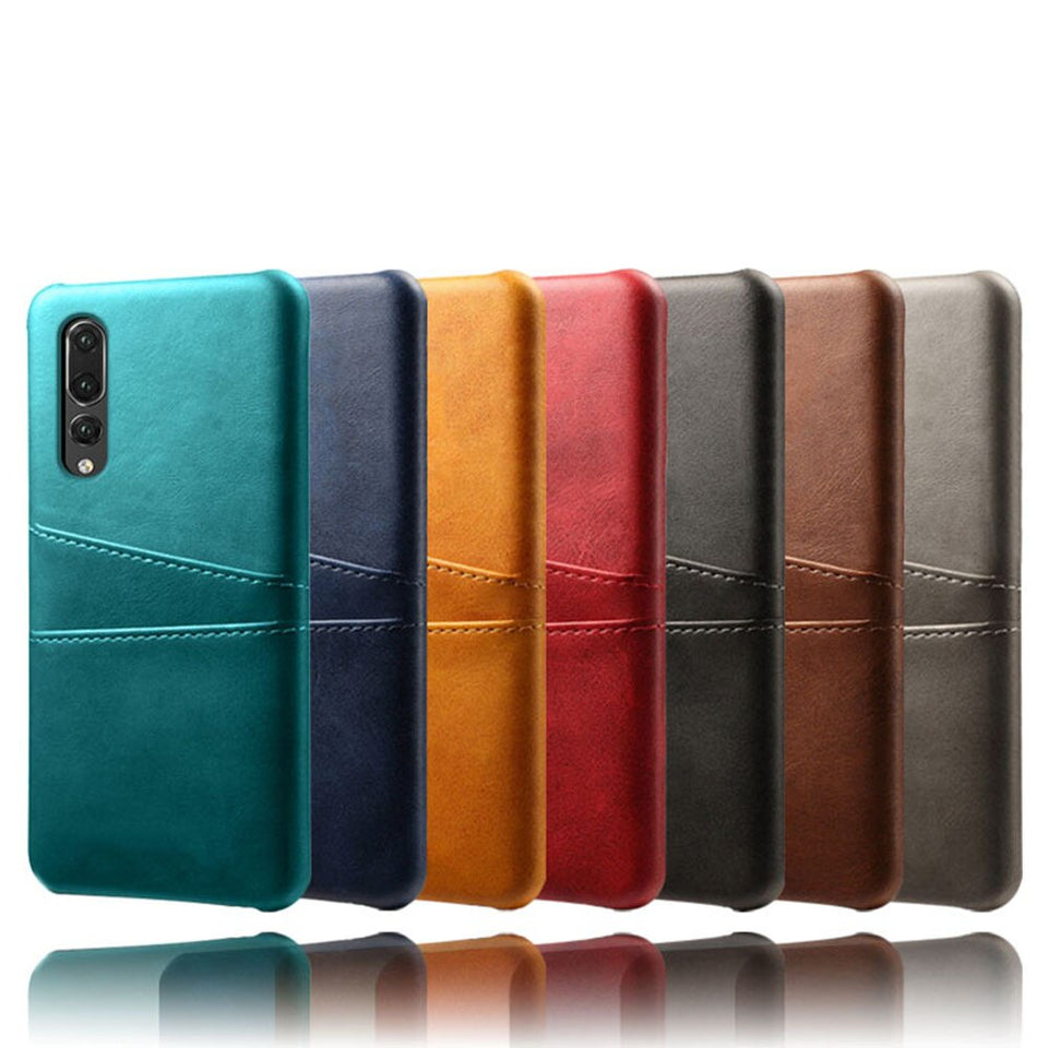 Huawei Leather-Look Case With Card Slots (For 2 Cards)