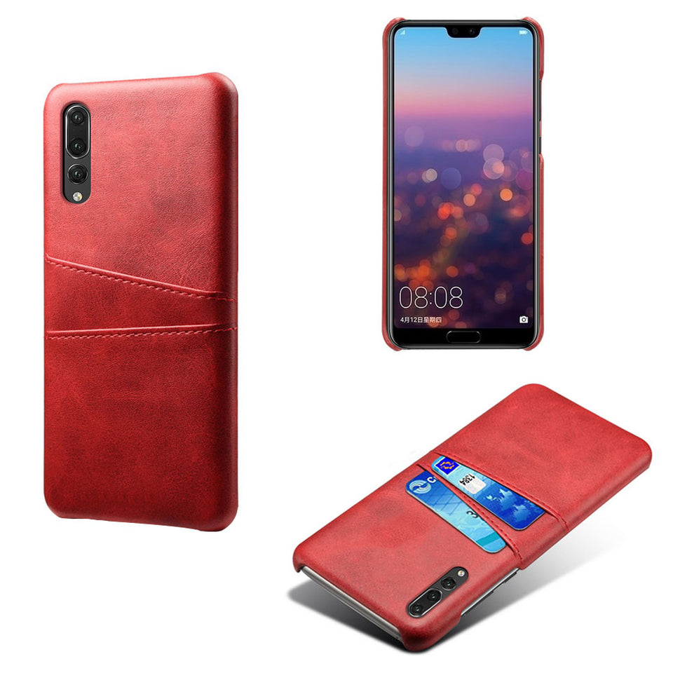 Huawei Leather-Look Case With Card Slots (For 2 Cards)