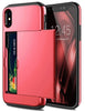 für Apple iPhone 8 Serie (2 Karten) Mobile Phone cases Handyhülle mit Kartenfach Red For iPhone 8Plus