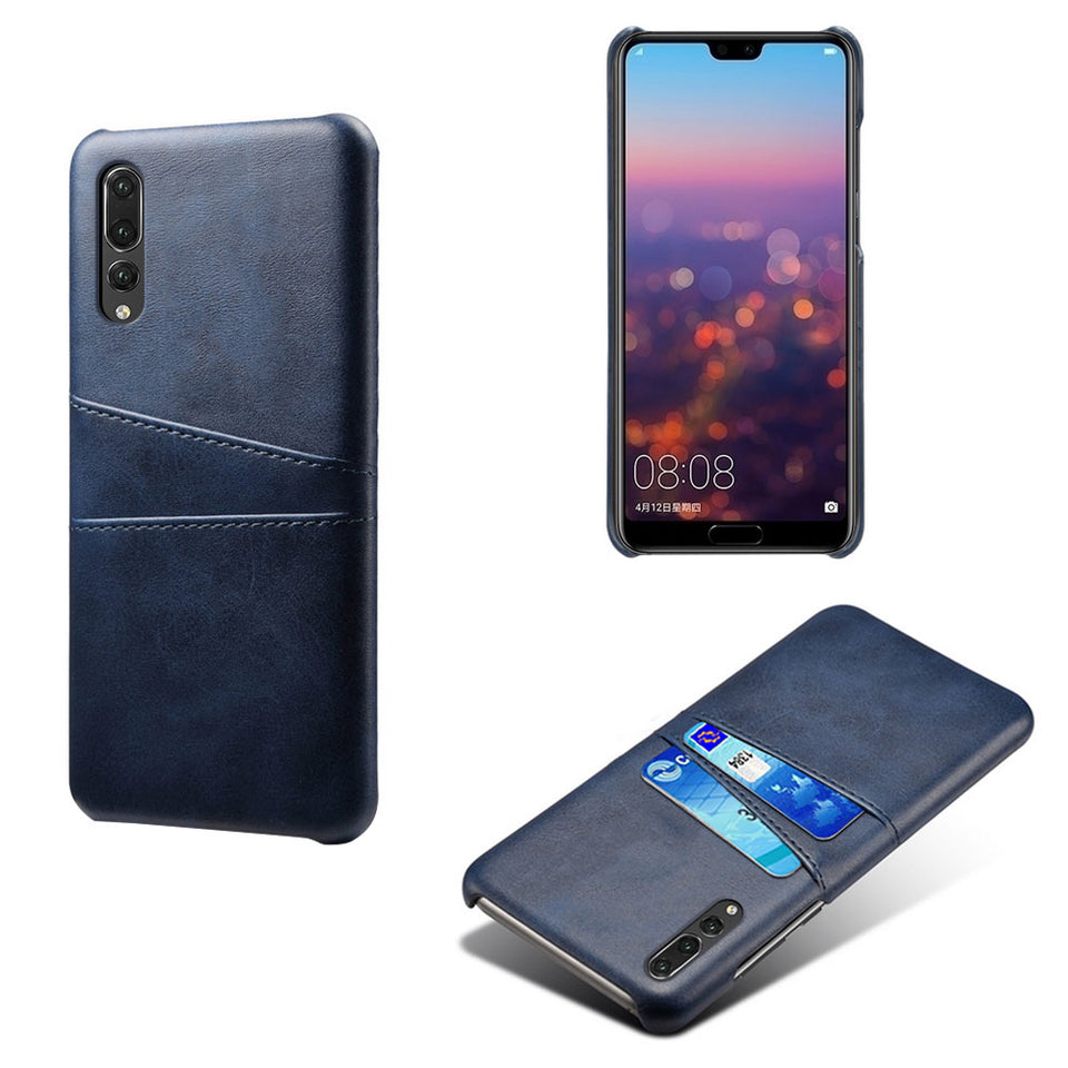 Huawei Leather-Look Case With Card Slots (For 2 Cards)