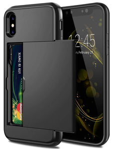 für Apple iPhone X Serie (2 Karten) Mobile Phone cases Md Trade Austria Black For iPhone XS MAX