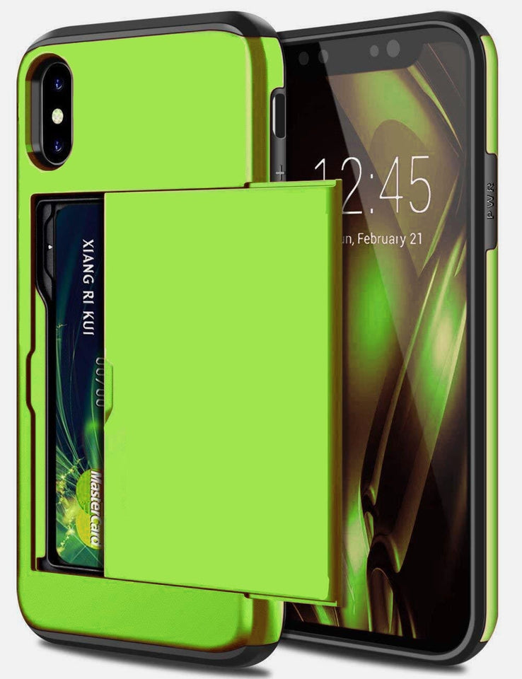 für Apple iPhone X Serie (2 Karten) Mobile Phone cases Md Trade Austria Green For iPhone XS MAX