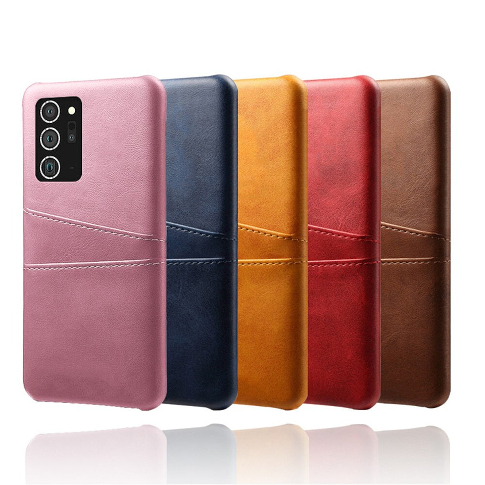 Samsung Leather-Look Case With Card Slots(For 2 Cards)