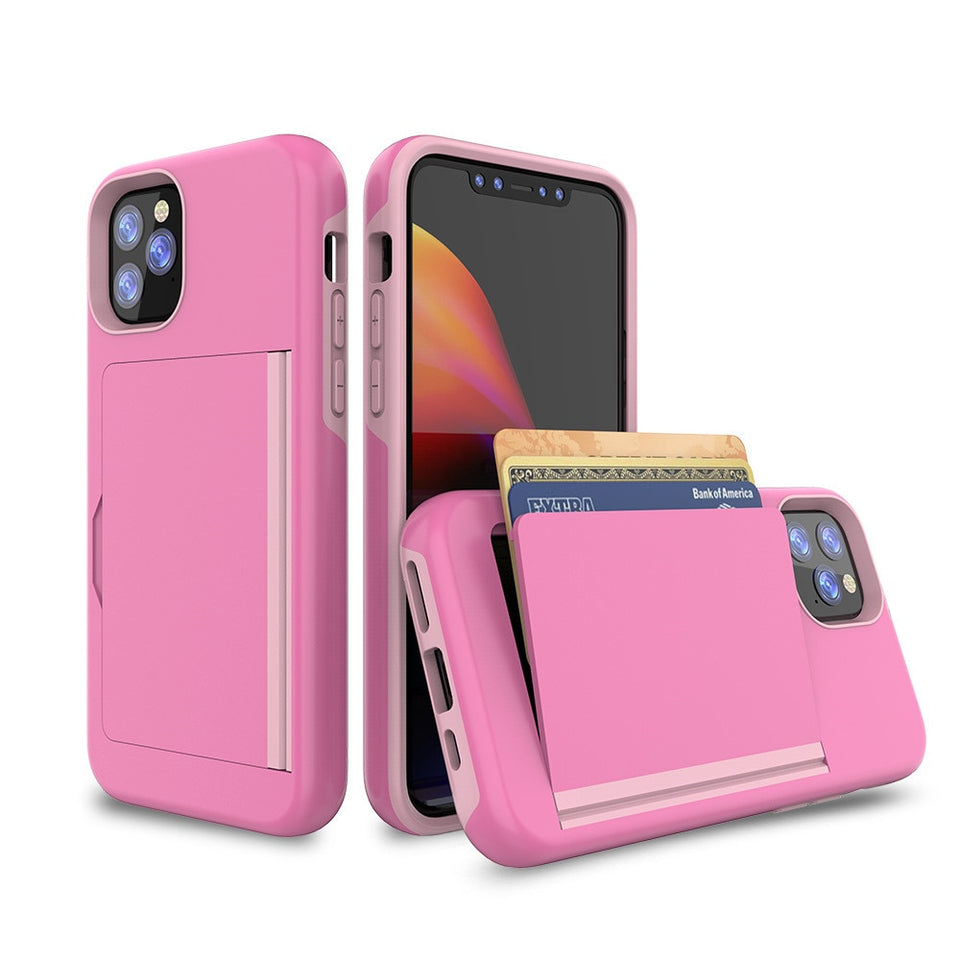 iPhone Case With Card Slot (Card Slot For 3 Cards)