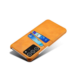 Samsung Leather-Look Case With Card Slots(For 2 Cards)