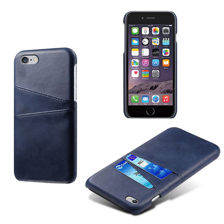 iPhone Leather-Look Case With Card Slots(For 2 Cards)