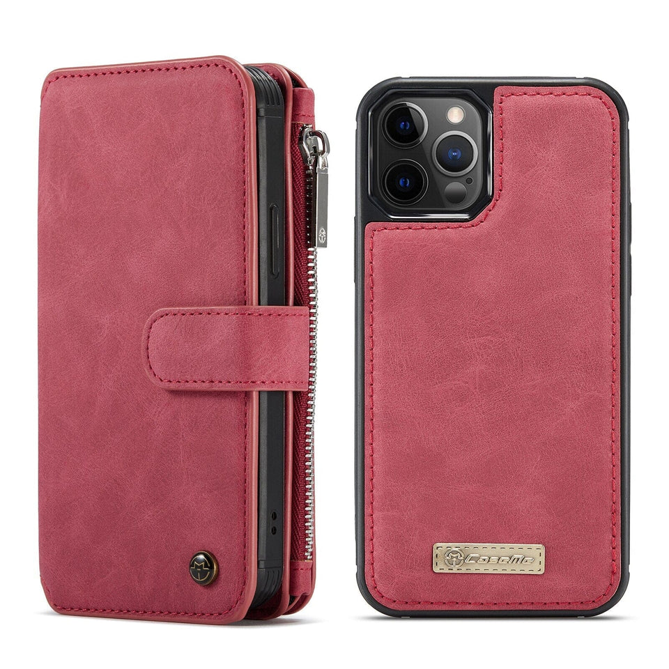 Abnehmbare Wallet-Leder Hülle für iPhone X Serie