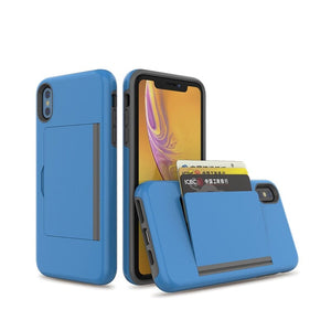 für Apple iPhone X Serie (3 Karten) Mobile Phone cases Md Trade Austria Sky Blue For iPhone X + XS