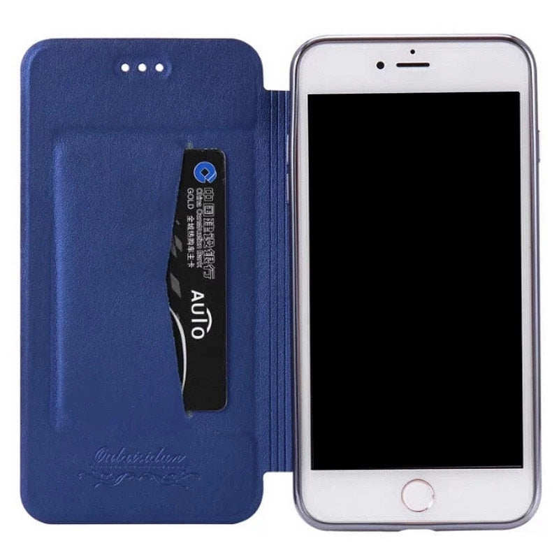 Flip Leather Phone Case With Card Slot