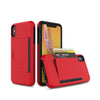 für Apple iPhone 7 Serie (3 Karten) Mobiltelefontaschen Handyhülle mit Kartenfach Red For iPhone 7