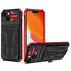 Handhülle mit abnehmbarem Kartenfach und Ständer für Apple iPhone X Serie Mobile Phone cases Md Trade Austria Red For iPhone XR