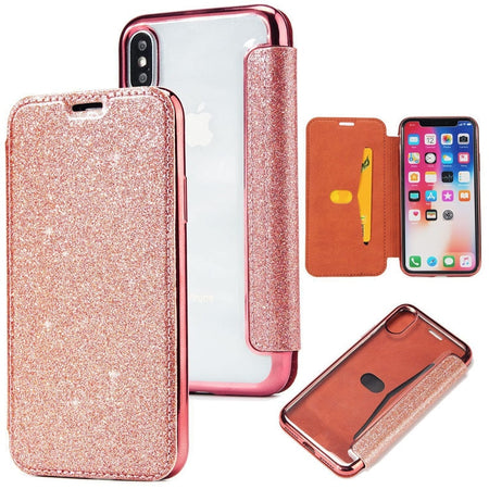 Bling Luxury  Leather +TPU Phone Case For iPhone