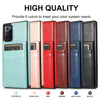 LEATHER PHONE CASE FOR SAMSUNG GALAXY NOTE 20 SERIES WITH CARD SLOT TO HOLD 5 CARDS