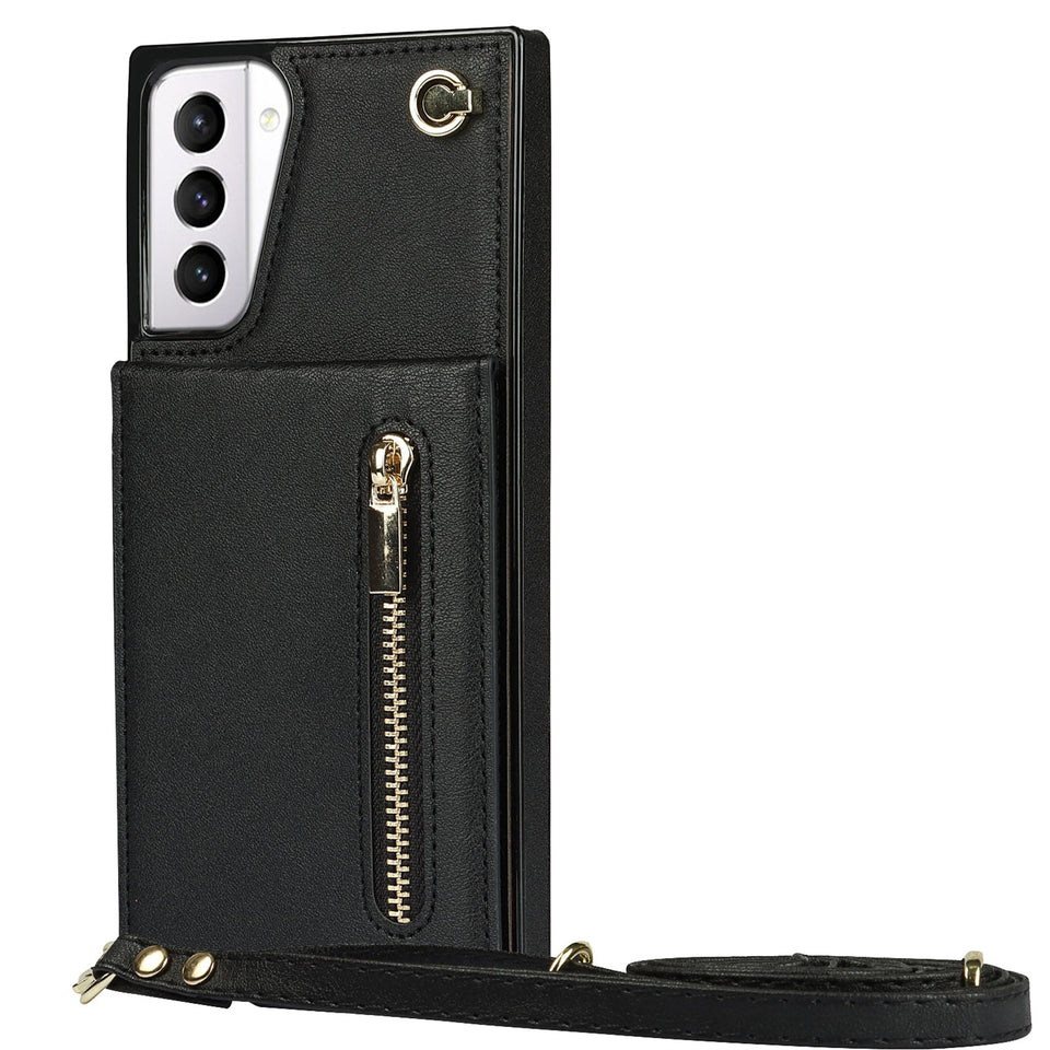 Zipper Wallet Phone Case for Samsung Galaxy