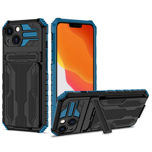 Handhülle mit abnehmbarem Kartenfach und Ständer für Apple iPhone X Serie Mobile Phone cases Md Trade Austria Blue For iPhone XR