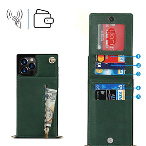 Reißverschluss Brieftasche iPhone Handyhülle - iPhone 7 Serie Handyhulle Handyhülle mit Kartenfach