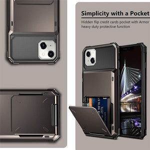 iPhone Case With Card Slot (Slot For 5 Cards)