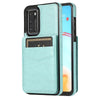 LEATHER PHONE CASE FOR HUAWEI P30 SERIES  WITH STAND (HOLDS 5 CARDS)