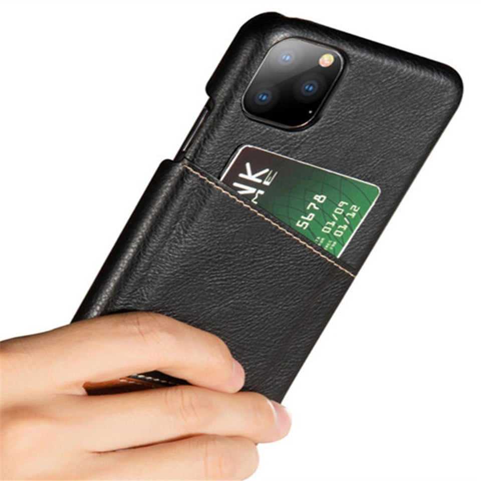 iPhone Leather-Look Case With Card Slot (For 1 Card)
