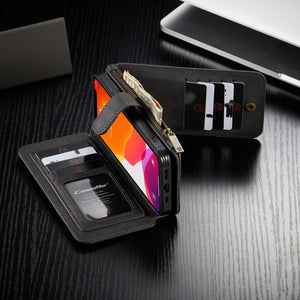Abnehmbare Wallet-Leder Hülle für iPhone X Serie