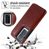 Luxury Leather  Phone Case For Huawei With Card Holder (For 4 Cards)