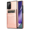 LEATHER PHONE CASE FOR SAMSUNG GALAXY NOTE 20 SERIES WITH CARD SLOT TO HOLD 5 CARDS