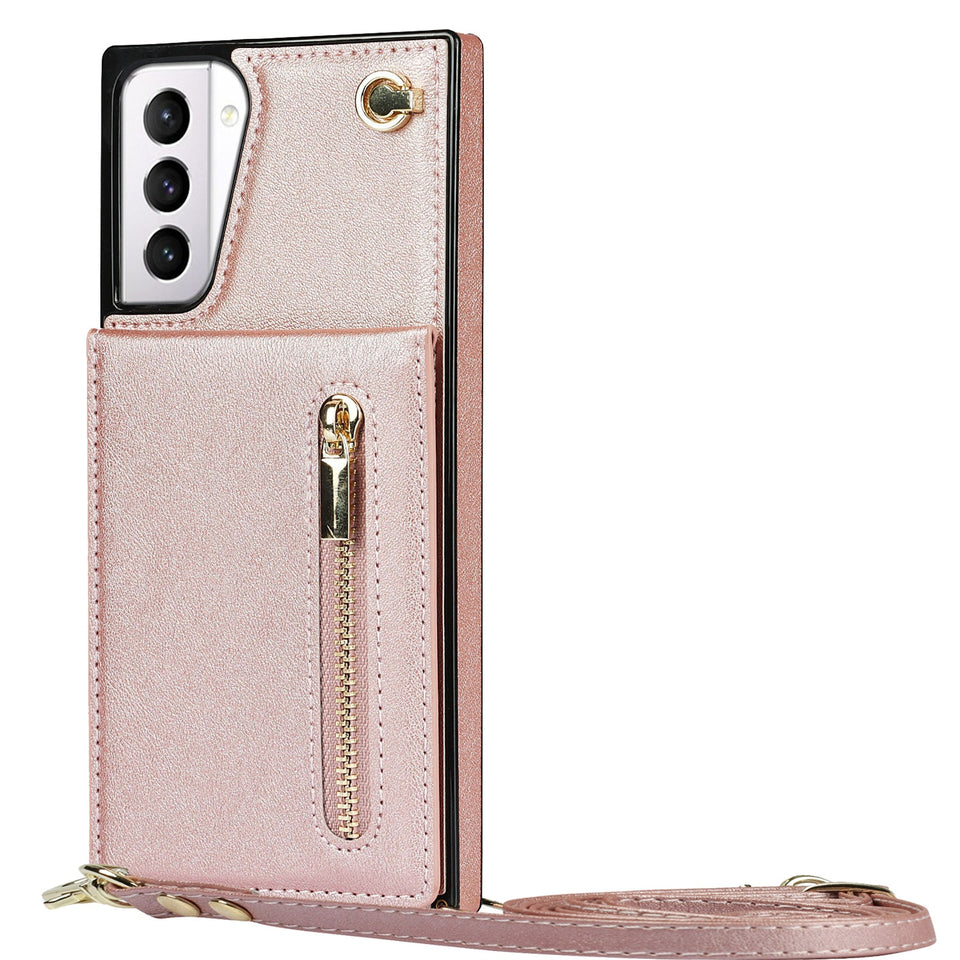 Zipper Wallet Phone Case for Samsung Galaxy